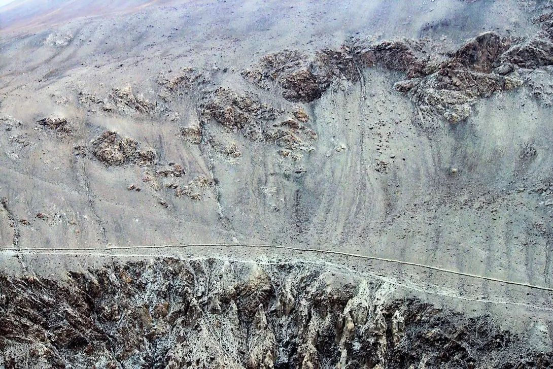 At the border with Tajikistan