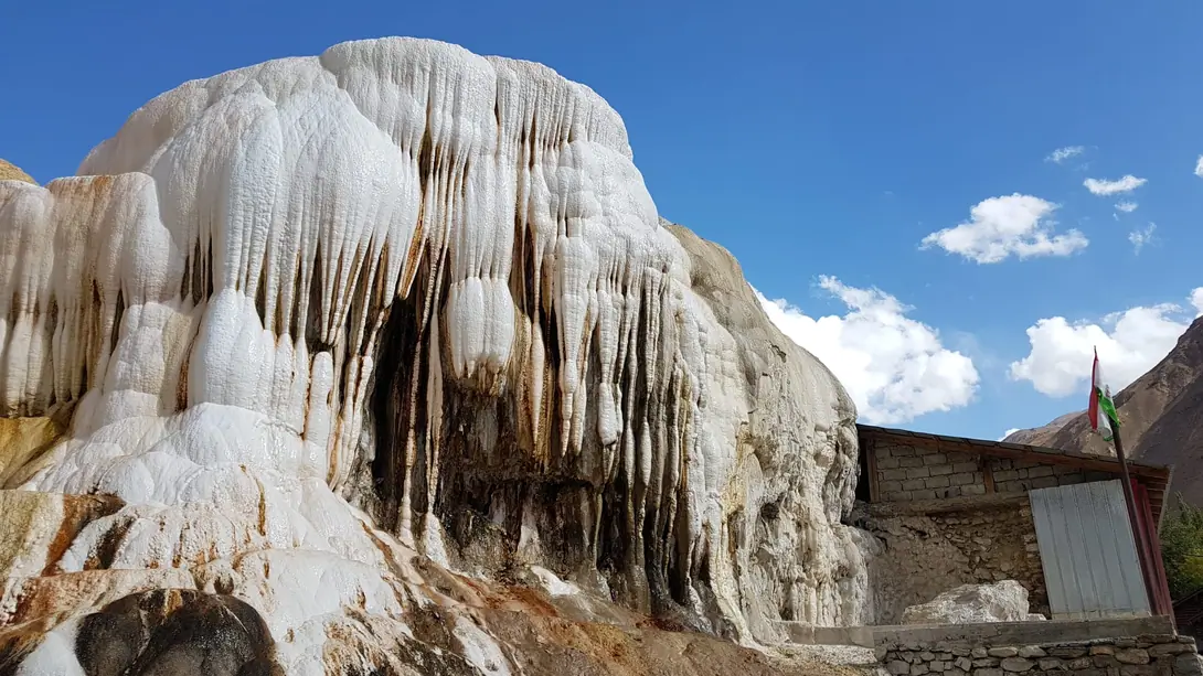 Hot springs in the Panj valley