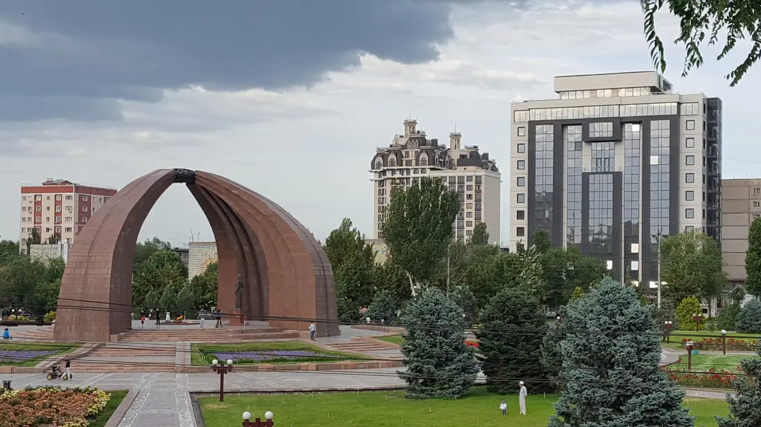 2WW Victory square of Bishkek, capital of Kyrgyzstan 