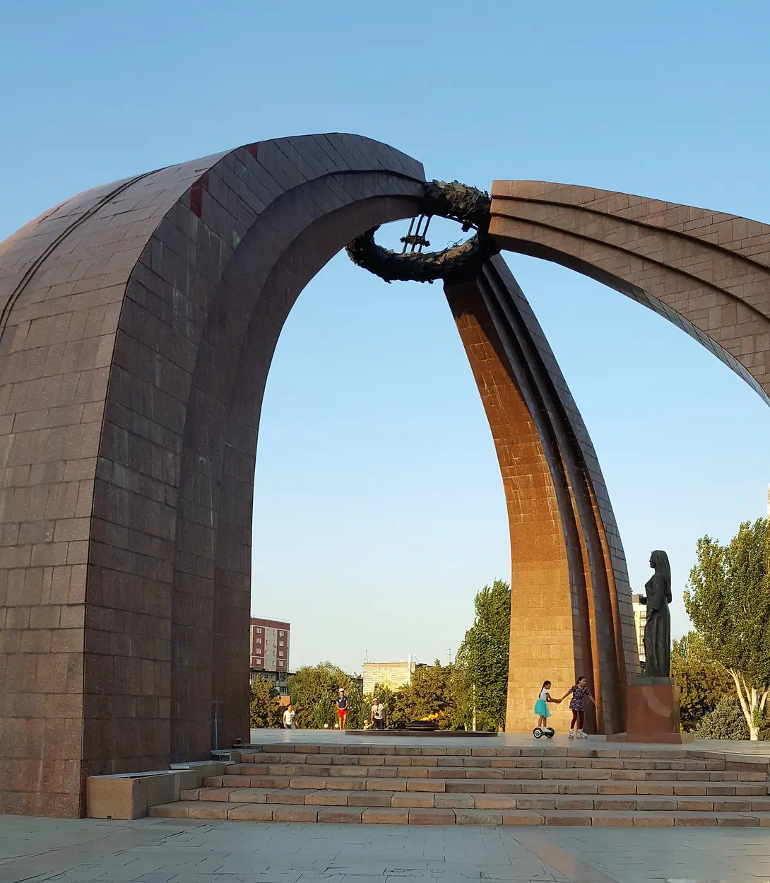 2WW Victory square of Bishkek, capital of Kyrgyzstan 