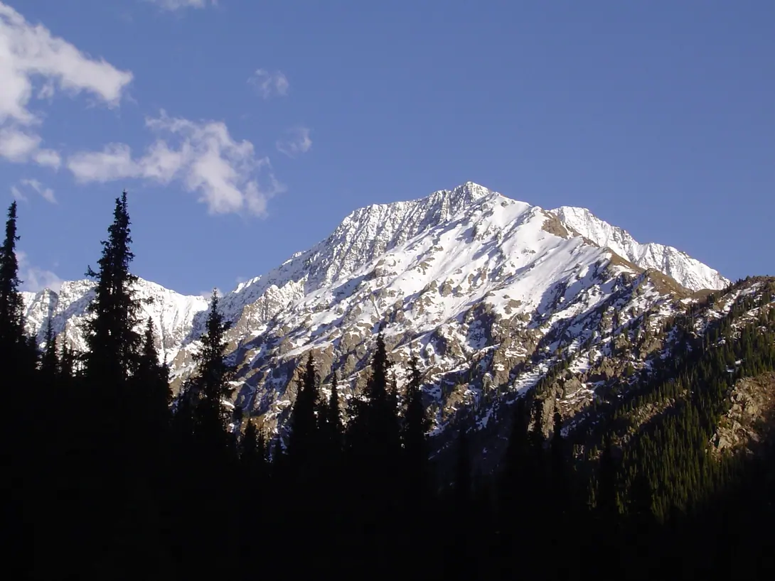 Shakiratma peak in the Chong Kyzyl Suu valley 4064 meters altitude