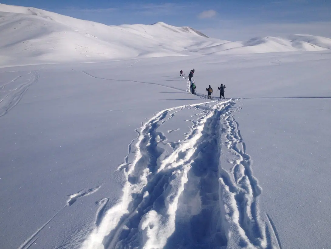 Snowshoeing in Kyrgyzstan 