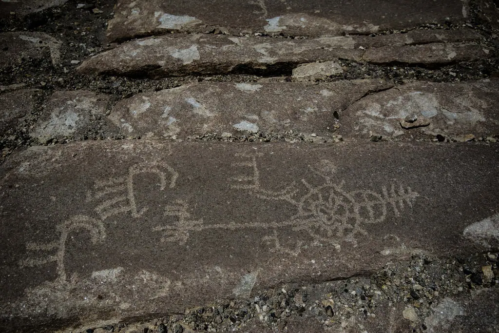 Petroglyphs at Langar
