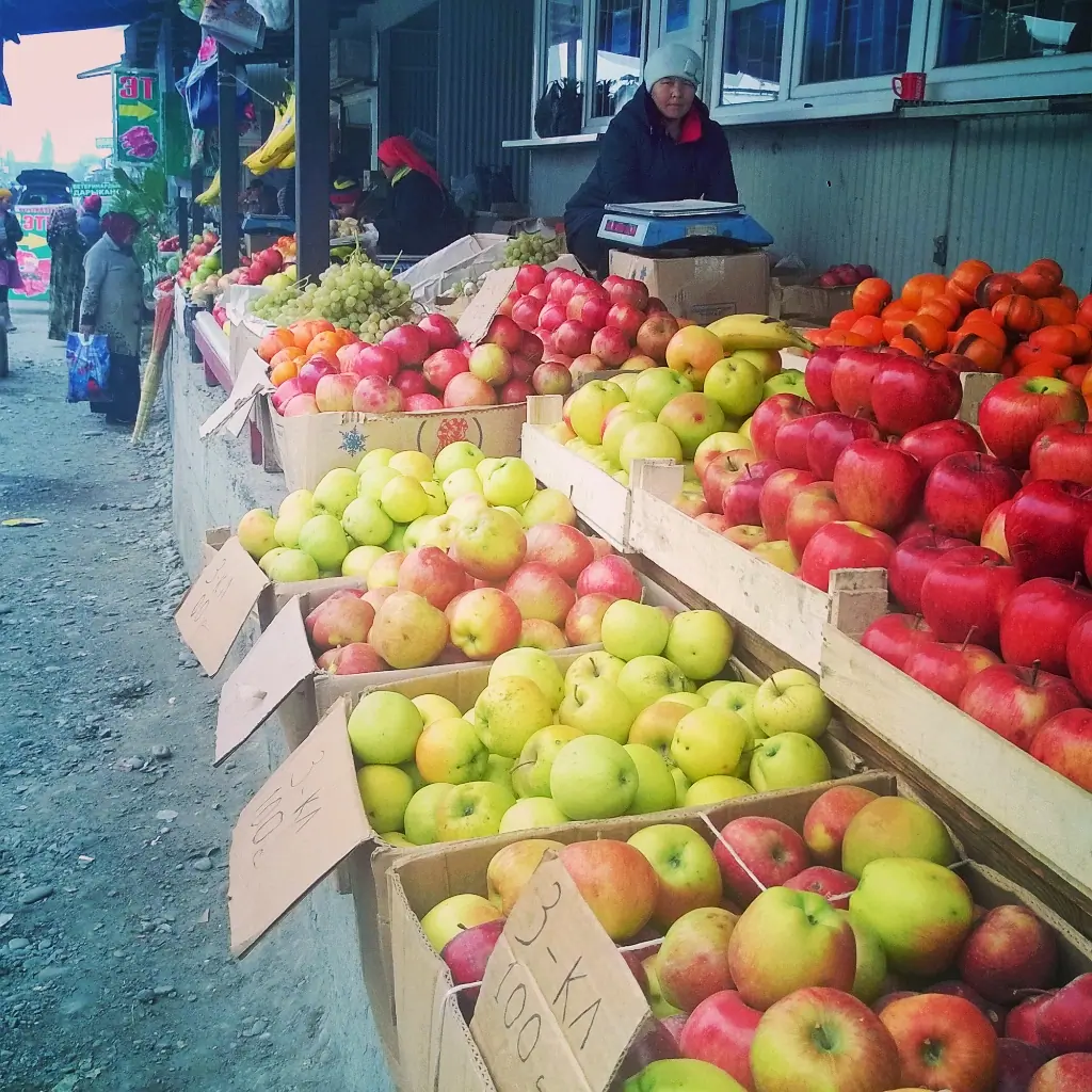 Main market of Jalal Abad city / Kyrgyzstan
