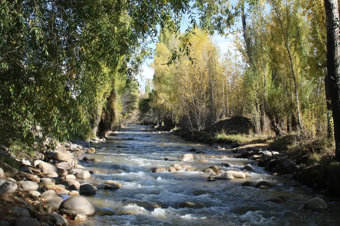 Chong Kyzyl Suu River in Kyzyl Suu village