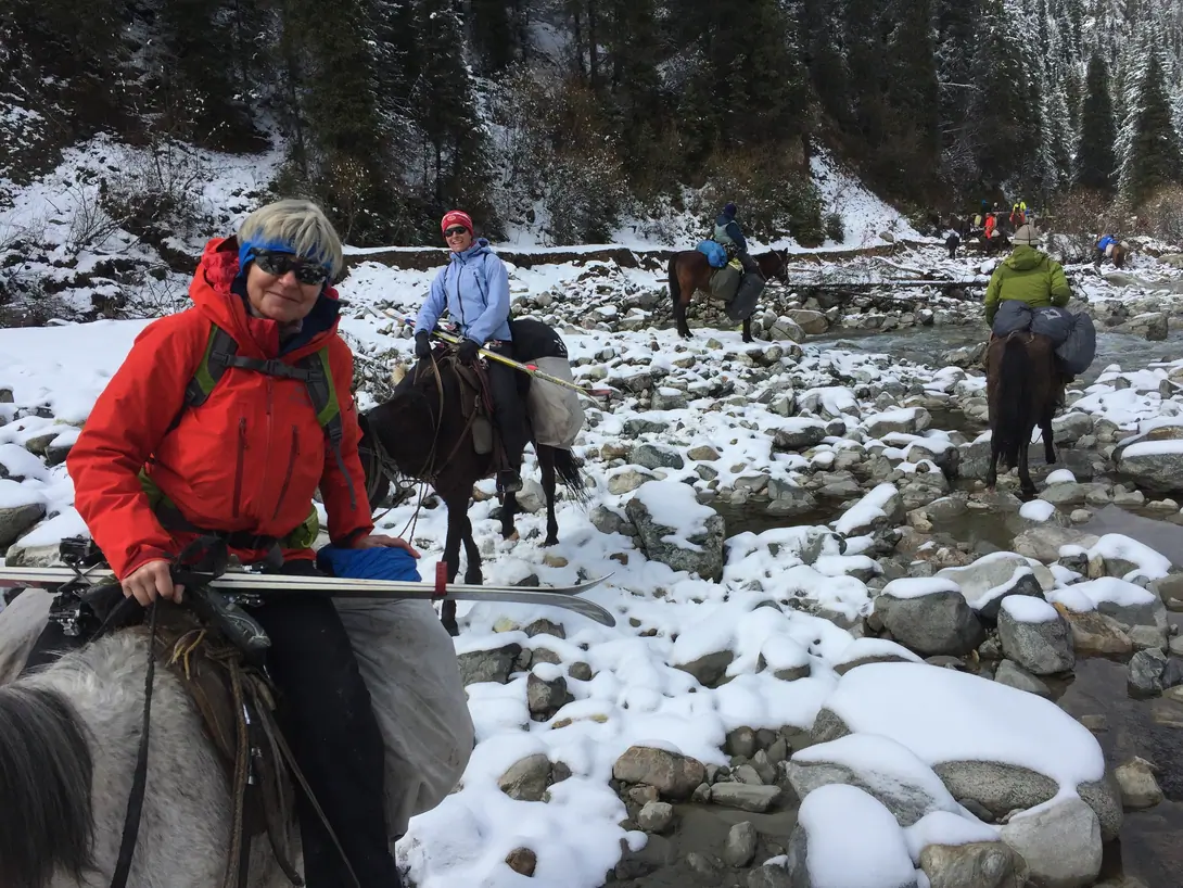 Karakol Horseback Riding in Winter 