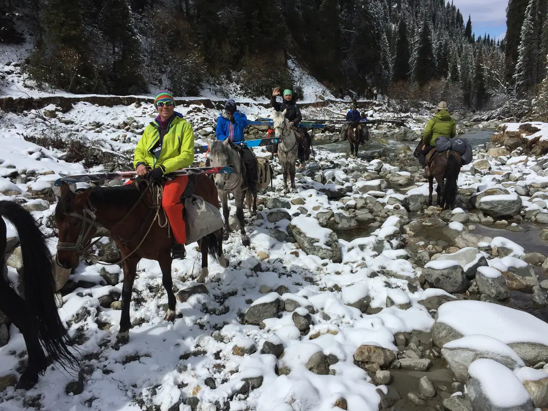 Karakol Horseback Riding in Winter 
