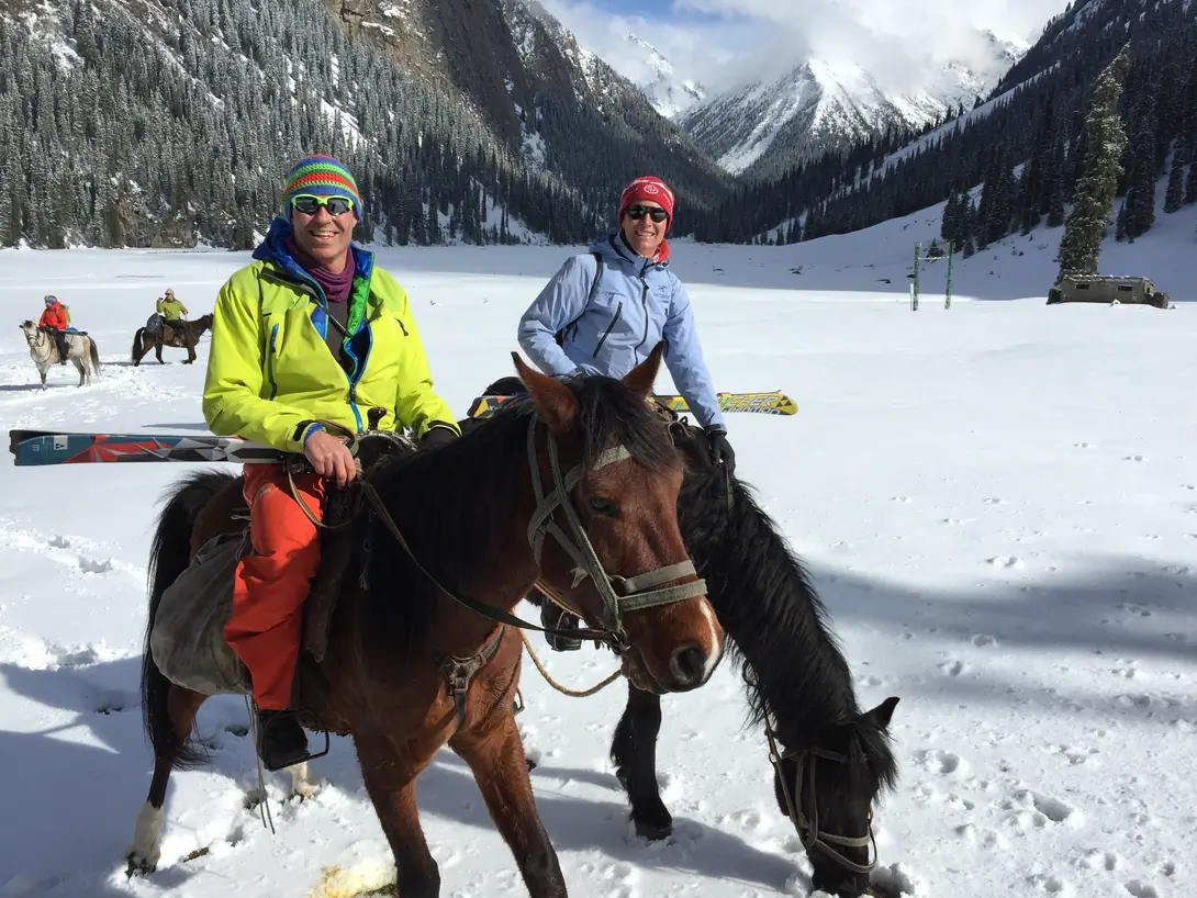 Karakol Horseback Riding in Winter 