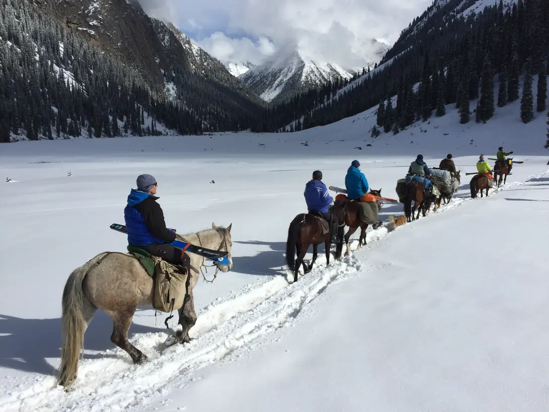 Karakol Horseback Riding in Winter 