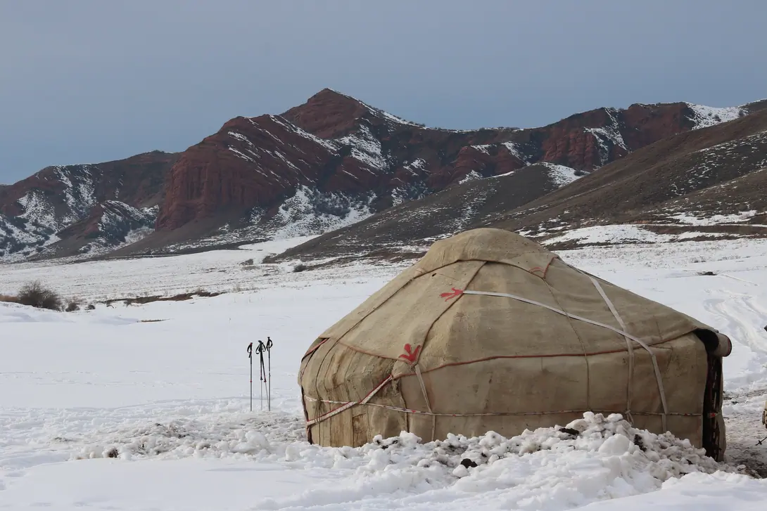Winter Yurt Camp in Kyrgyzstan 
