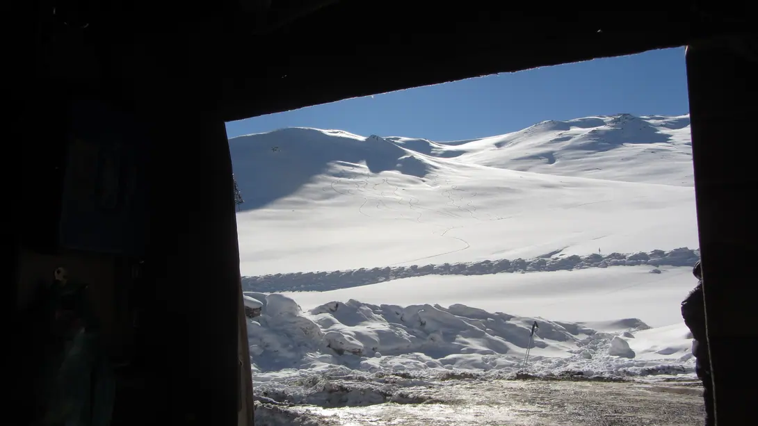 Ski touring in Suusamyr Kyrgyzstan 