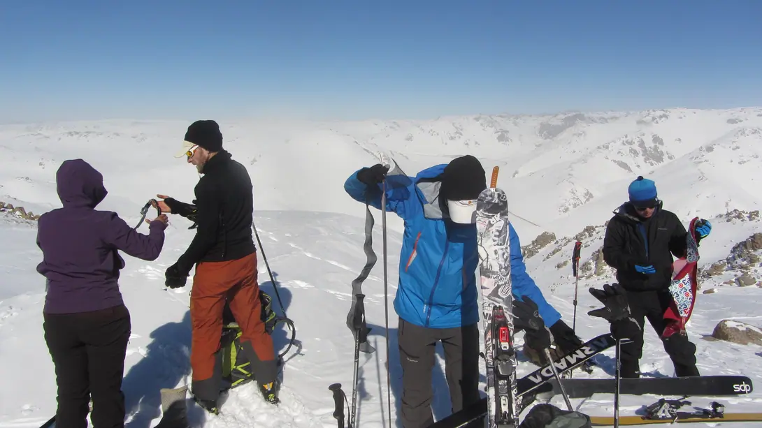 Ski touring in Suusamyr Kyrgyzstan 