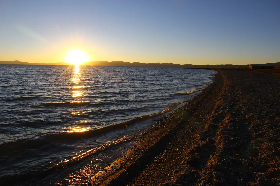 Lake Son Kul sunset
