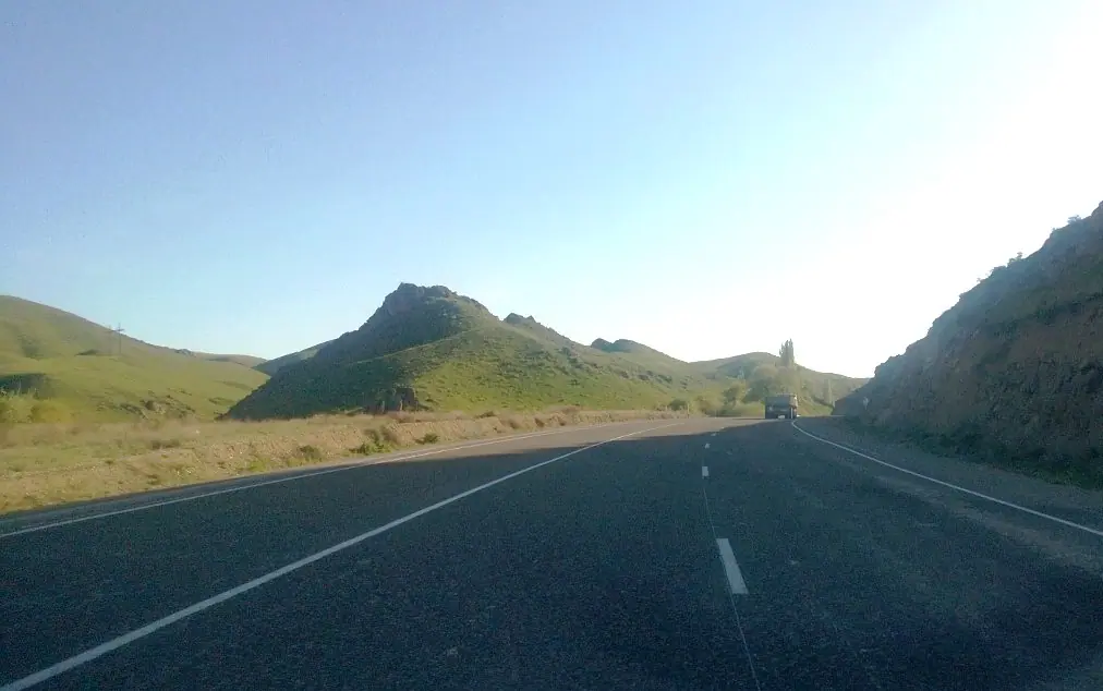 Korday Pass, from Almaty to Bishkek