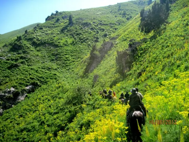 Horseback riding in Sary Chelek reserve