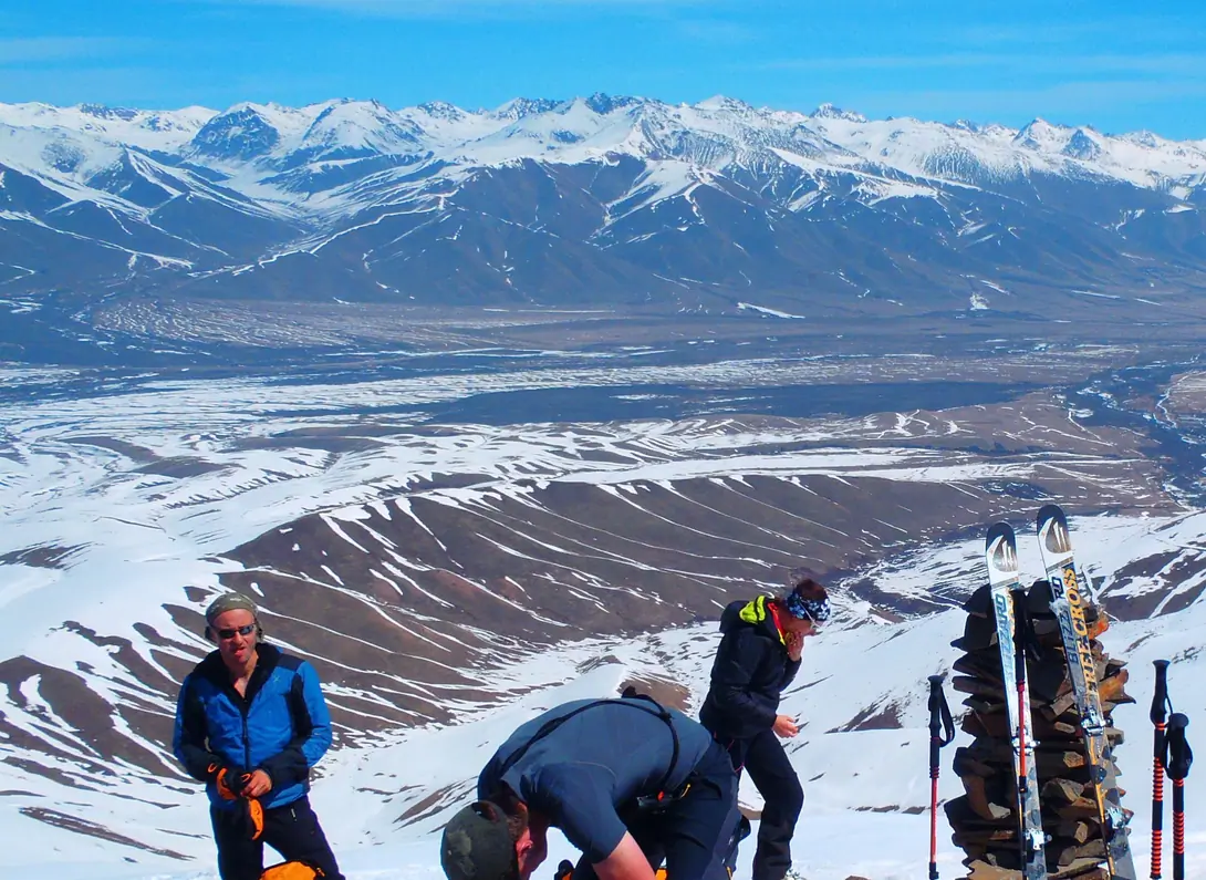Ski-touring in the valley of Suusamyr