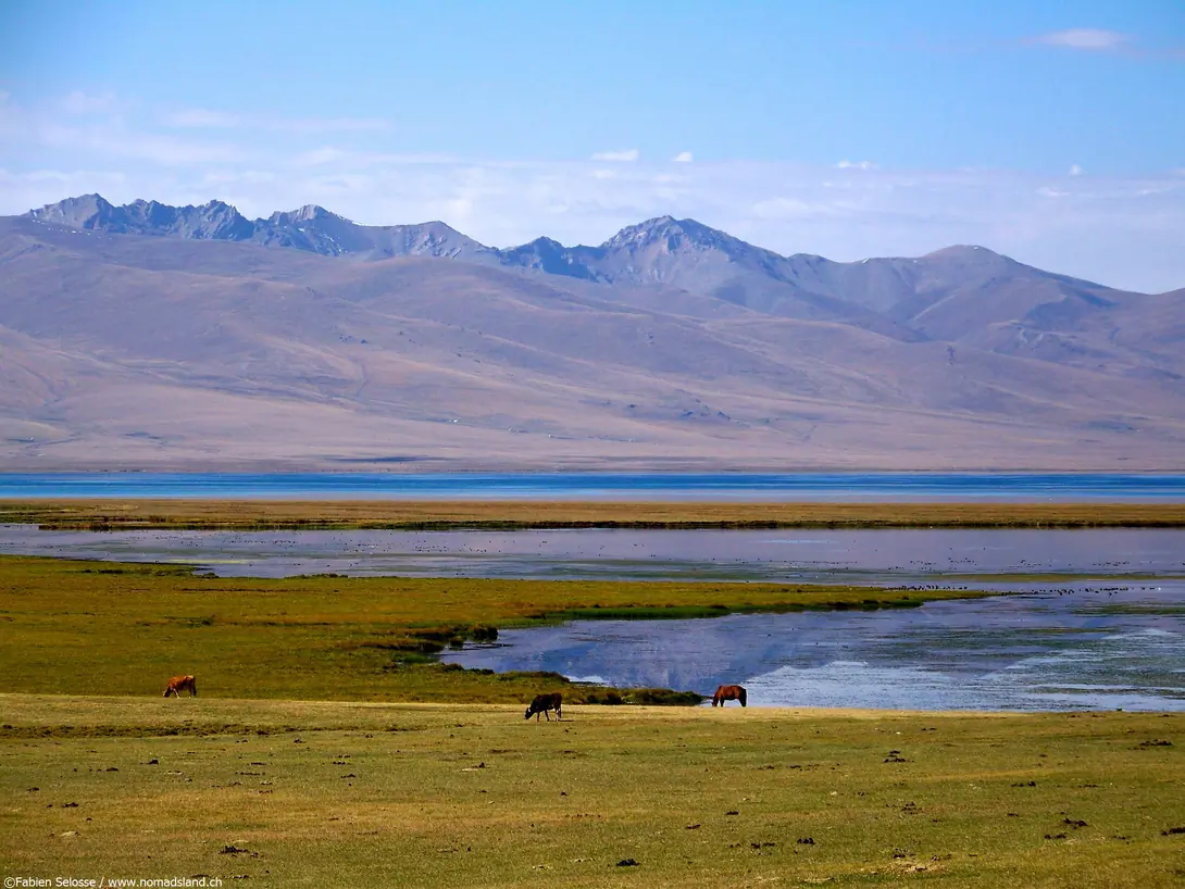Son Kul Biosphere reserve lagoon