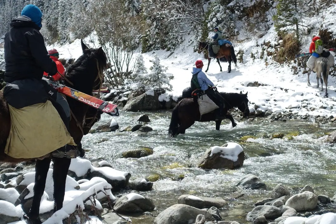 Ski Touring in the Karakol Gorge, Kyrgyzstan