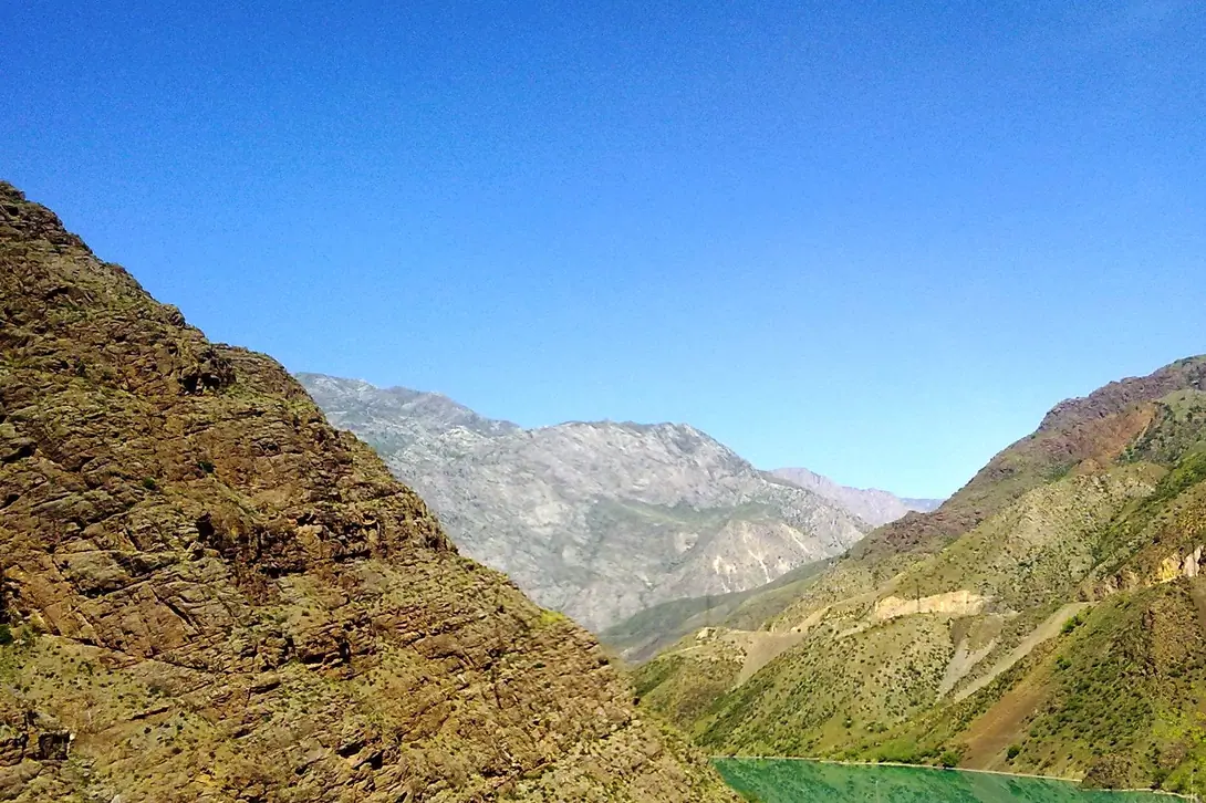 Toktogul water reservoir
